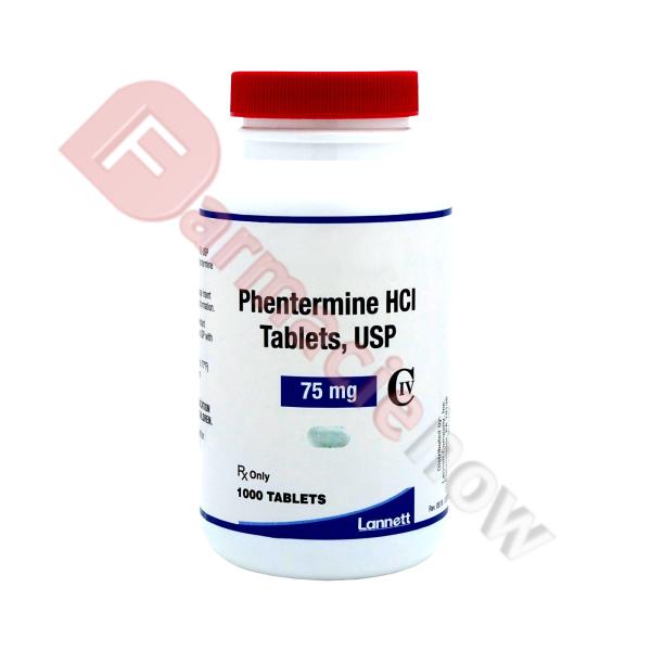 Phentermine HCI 75mg marca Lannett
